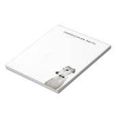 Bloc-note Chien gris dans la Cravate du Bow (Tourné)