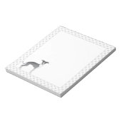 Bloc-note Chien Gris Italien Bleu Et Blanc Avec Patrouilles (Tourné)