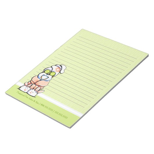 Bloc-note Chien Groomer Spa Shih Tzu Cucumber Linked (Incliné)