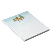 Bloc-note Chien Hongrois Vizsla dans la forêt hivernale neig (Incliné)