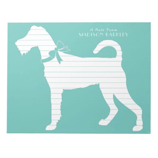 Bloc-note Chien Irlandais Terrier Puppy (Devant)