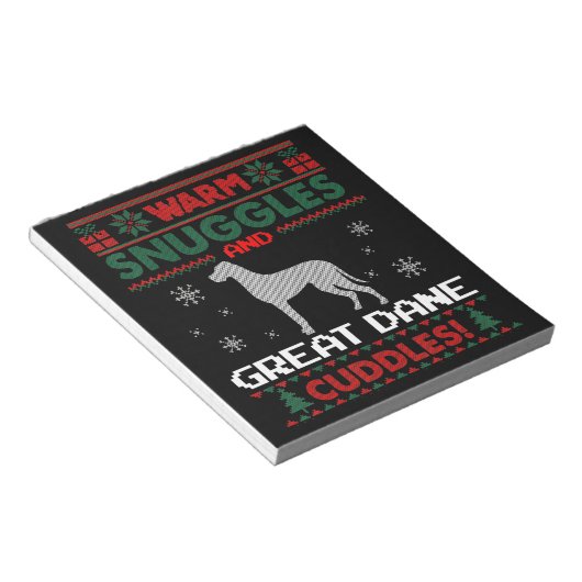 Bloc-note Chien | Joyeux Noël Grand Chien Danse (Incliné)