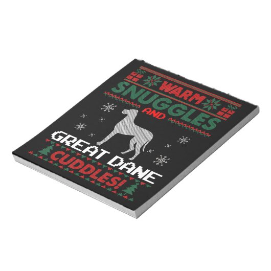 Bloc-note Chien | Joyeux Noël Grand Chien Danse (Tourné)