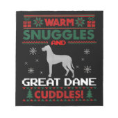 Bloc-note Chien | Joyeux Noël Grand Chien Danse (Devant)