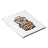 Bloc-note Chien Labrador Brun Halloween Effrayant (Incliné)