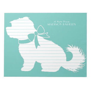 Bloc-note Chien maltais chiot