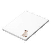 Bloc-note Chien mignon blanc taureau (Tourné)