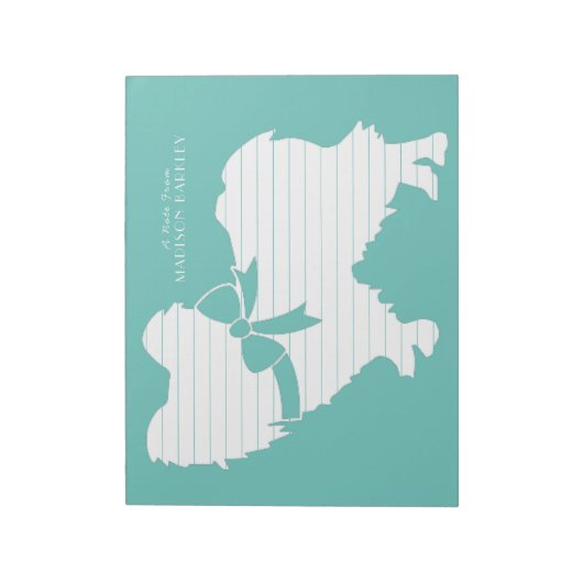 Bloc-note Chien papillon (Tourné)