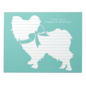 Bloc-note Chien papillon (Devant)