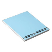 Bloc-note Chien Paw Motif déprimé bleu (Incliné)