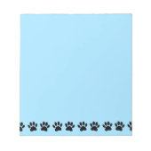Bloc-note Chien Paw Motif déprimé bleu (Devant)