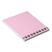 Bloc-note Chien Paw Motif en détresse rose (Incliné)