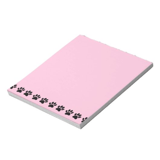 Bloc-note Chien Paw Motif en détresse rose (Tourné)