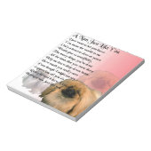 Bloc-note Chien Pekingese - Poem Nan (Tourné)