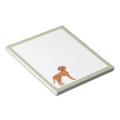 Bloc-note Chien Pointer Hongrois Vizsla Dessin Animé Mignon (Incliné)