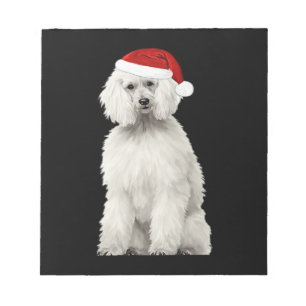 Bloc-note Chien Poodle de Noël Arbre de Noël Chien Chiots Aq