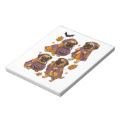 Bloc-note Chien Pug Fantôme Halloween Effrayant (Tourné)