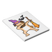 Bloc-note Chien Pug Halloween qui dab (Incliné)