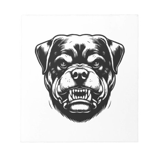 Bloc-note Chien Rottweiler (Devant)