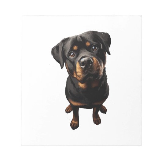Bloc-note chien rottweiler (Devant)