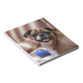 Bloc-note Chien super mignon avec son ballon préféré (Incliné)