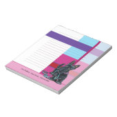 Bloc-note Chien Walker mignon Scottie Plaid Personnalisé Lin (Tourné)