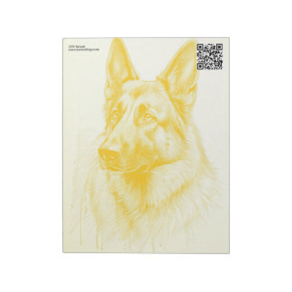 Bloc-note Chiens Berger Allemand à l'aquarelle