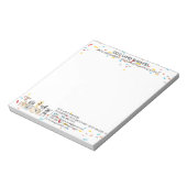 Bloc-note Chiens Confetti géométrique (Tourné)