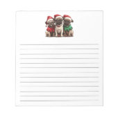 Bloc-note Chiens de Carlin de Noël (Devant)