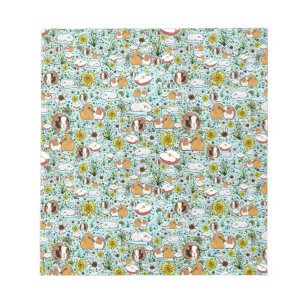 Bloc-note Chiens de Guinée en bleu