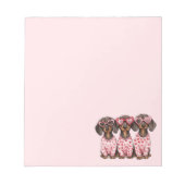 Bloc-note Chiens de la Saint Valentin (Devant)