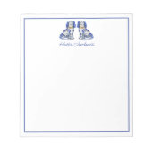 Bloc-note Chiens de Staffordshire aquarelle (Devant)