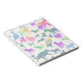 Bloc-note Chiens d'ombre colorés (Incliné)