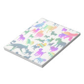 Bloc-note Chiens d'ombre colorés (Tourné)