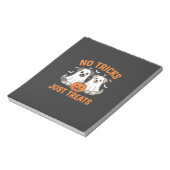 Bloc-note Chiens fantômes d'Halloween Pas de tours juste des (Tourné)