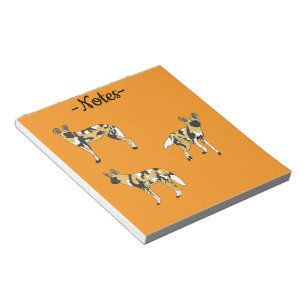 Bloc-note Chiens Sauvages Africains