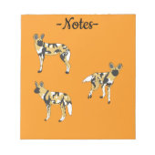 Bloc-note Chiens Sauvages Africains (Devant)