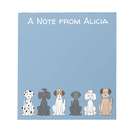 Bloc-note Chiens souriants (Devant)