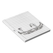 Bloc-note Chiffres de bâche sur un bateau à Gondola (Incliné)