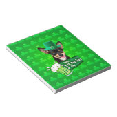 Bloc-note Chihuahua Chien Chiot Chiot St. Patrick's Day Clov (Incliné)