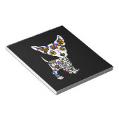 Bloc-note Chihuahua, crâne à sucre de canne (Incliné)