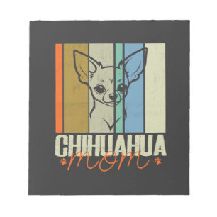 Bloc-note Chihuahua Maman Vintage Amoureux de Chiens Fête de