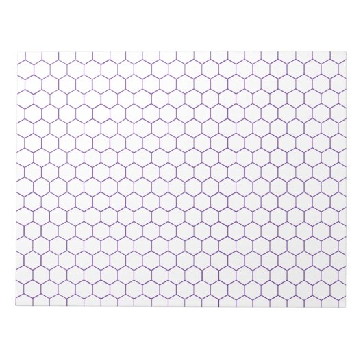 Bloc-note Chimie organique Hexagonal Grand Papier Graphique (Devant)