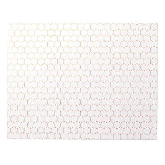 Bloc-note Chimie organique Hexagonal Grand Papier Graphique  (Devant)