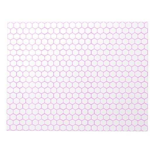 Bloc-note Chimie organique Hexagonal Grand Papier Graphique  (Devant)