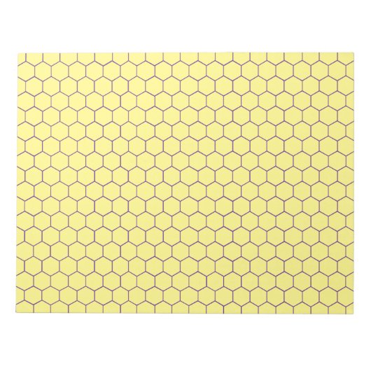 Bloc-note Chimie organique Hexagonal Grand Papier Graphique (Devant)