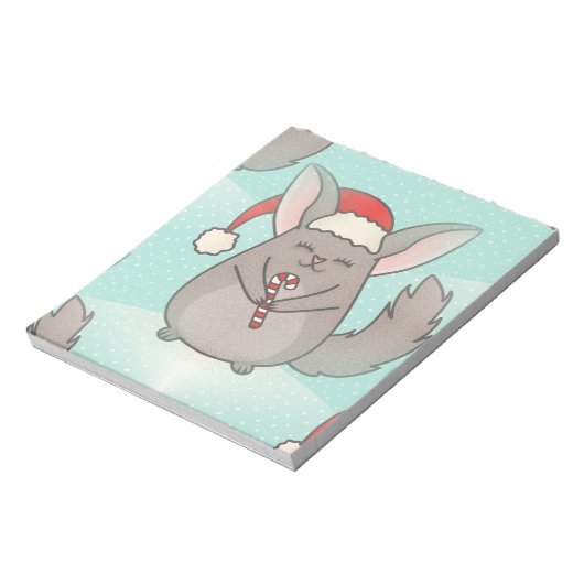 Bloc-note chinchillas de noël (Tourné)