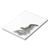 Bloc-note Chine Dragon, noir et blanc Design en Tattoostyl (Tourné)