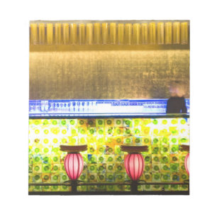 Bloc-note Chine, Shanghai. Bar dans le quartier de bars Xin