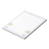 Bloc-note Chinoiserie Chic Citronnier Bureau Classique pour  (Tourné)